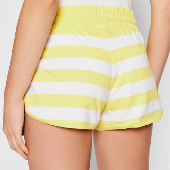 Puma 845823 Summer Stripes  Shorts Yellow / White - Picture 2 of 3